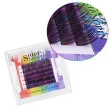 Новые высококачественные, смешанного размера супер мягкие 0,07 мм Наращивание ресниц красочные ресницы вечерние инструменты для макияжа