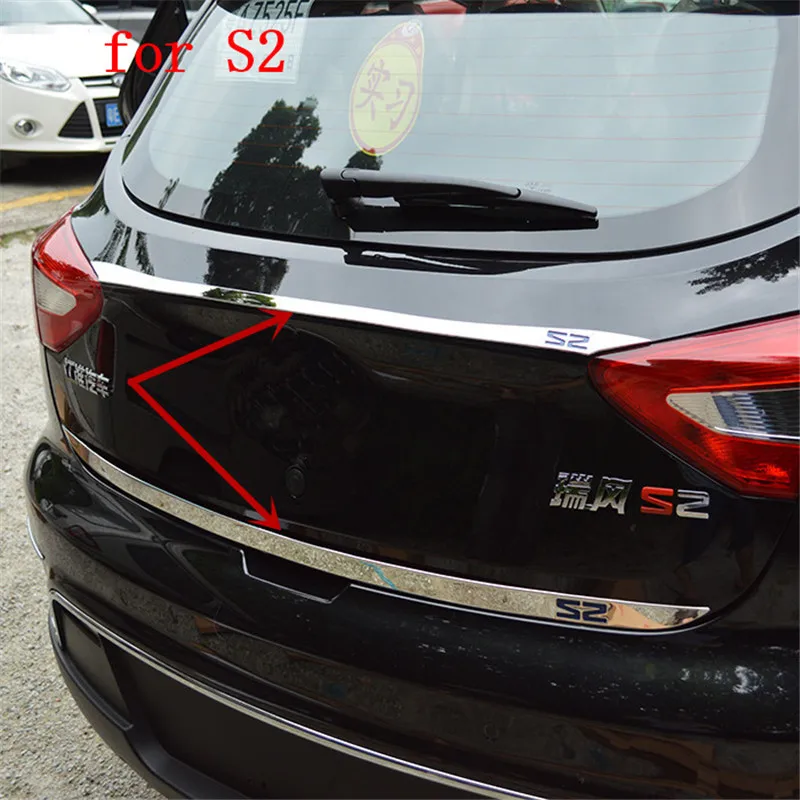 Auto-parts-304-Stainless-steel-trunk-trim-strip-rear-trim-fit-for-2015-JAC-Refine-S2 (4)