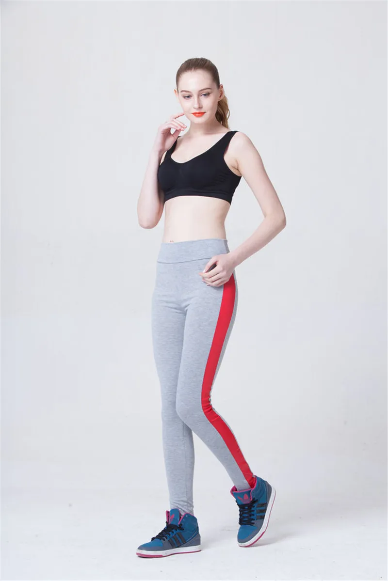 CUHAKCI женские штаны для бега Yuga легинсы для фитнеса и спортзала спортивные штаны женские компрессионные штаны спортивные Леггинсы тренировки фитнеса - Цвет: K042 Dark gray red
