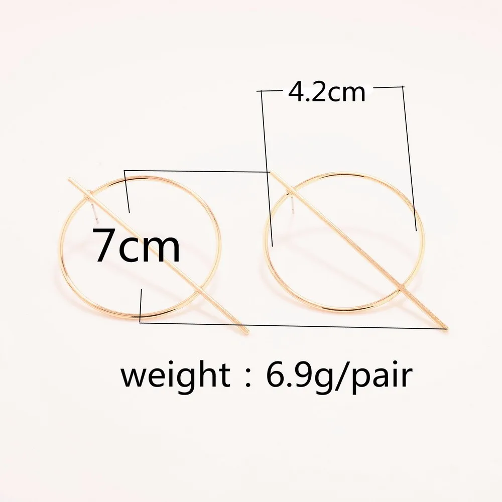 Стильные европейские Простые Стильные большие круглые серьги-кольца Aros для женщин, геометрические сережки Brincos, подарок XR176
