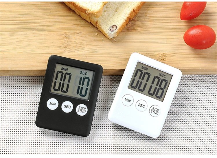 1Pc Time Timer Super Thin LCD Digital Screen Kitchen Timer Cooking Count Countdown Alarm Sleep Stopwatch Temporizador Dropship