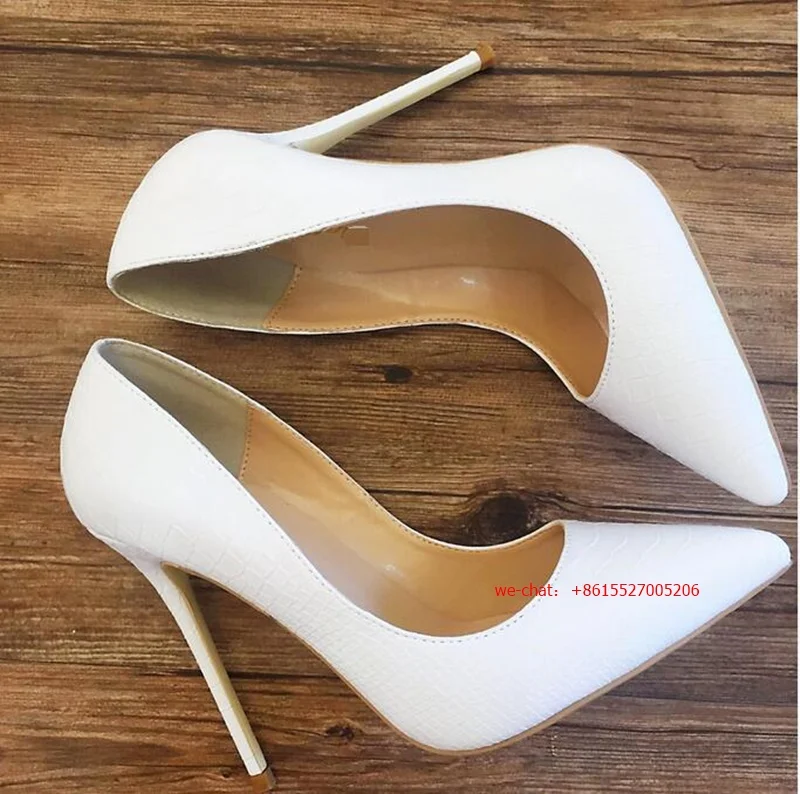 Discount White Snakeskin Pointed toe Thin High Heels Sexy Python pattern Pumps Women 10cm 12cm Stiletto Heels Discount White Snakeskin Pointed toe Thin High Heels Sexy Python pattern Pumps Women 10cm 12cm Stiletto Heels