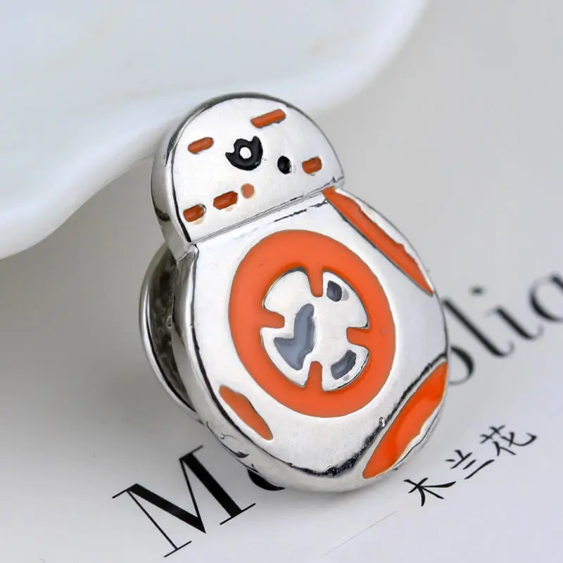 

Star Wars BB8 Shape Metal Pin Brooch High Quality Brooch Scissors Clothing Accessory Lapel Pin Men Star Wars Jewelry