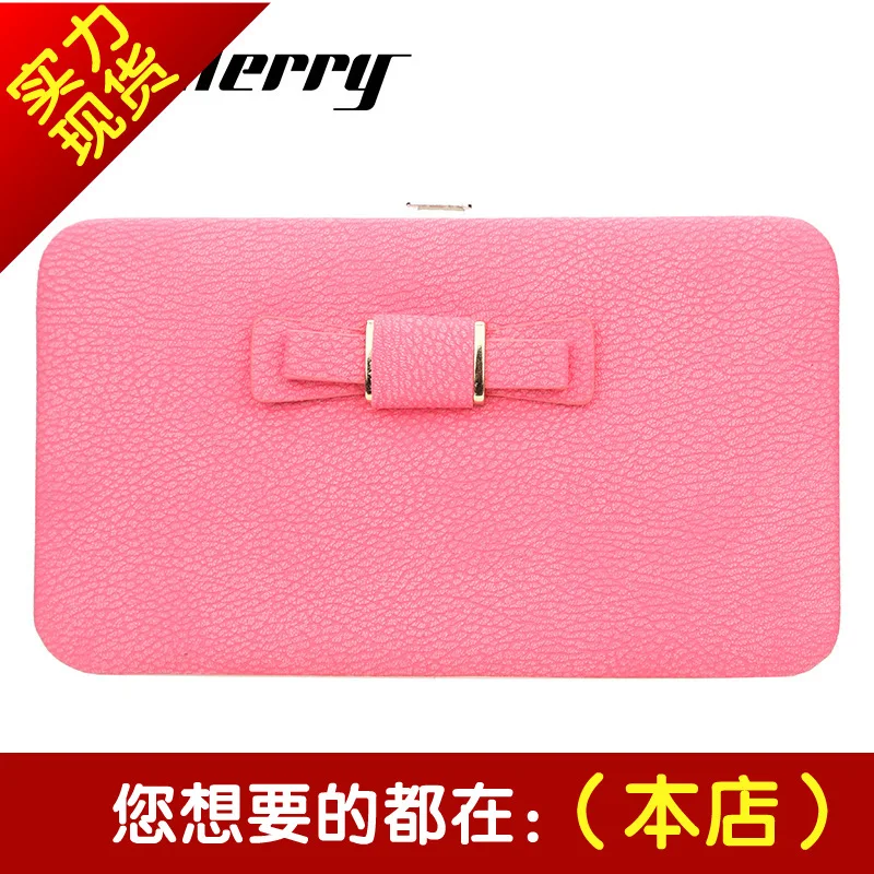 

Edition Button Lady's Wallet, Change Wallet, Mobile Bag, Butterfly-knotted lunchbox, Women's Bag wallets and purses