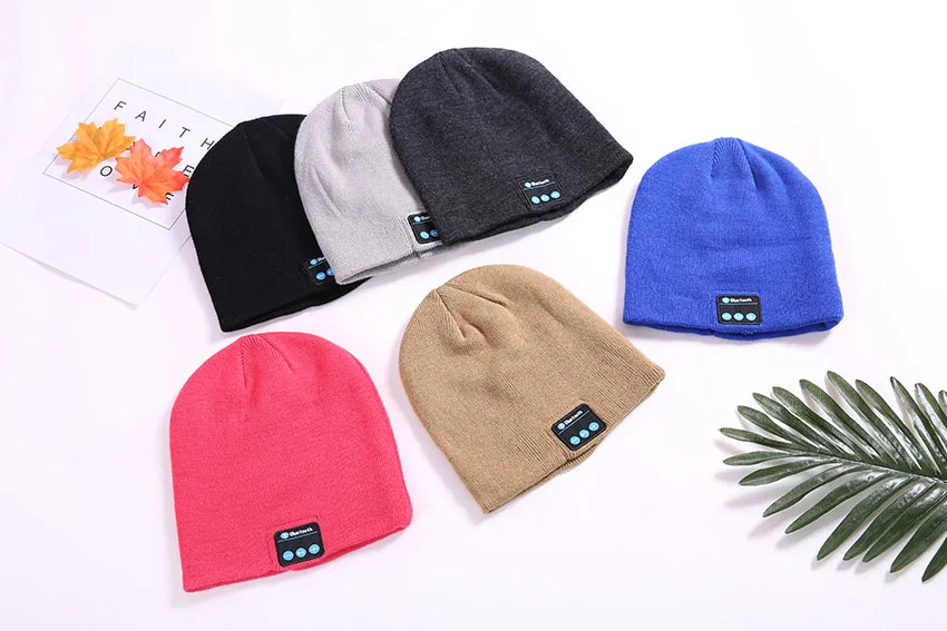 

Men Women Sport Wireless Bluetooth Earphone Stereo Music Hat Cap New Autumn Winter Smart Electronics Hat for iPhone SmartPhone