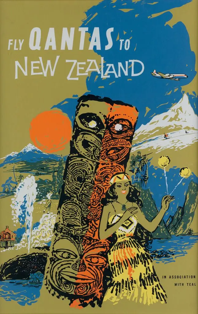 Новая Зеландия Куинстаун маори ретро старинный крафт плакат Холст Картина Настенная Наклейка «сделай сам» домашний бар плакаты украшение подарок