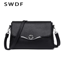 Женская сумка на плечо Новинка Личи узор мягкая кожа Кроссбоди Хан роскошная сумка через плечо из искусственной кожи Повседневная маленькая квадратная сумка