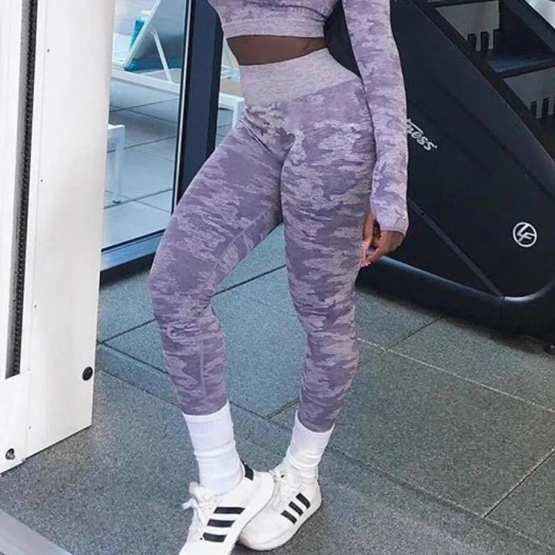 

Newest Camo Seamless Leggings Workout Gym Leggings Energy Workout Yoga Pants Running Fitness Push Up Breathable Sport Pant