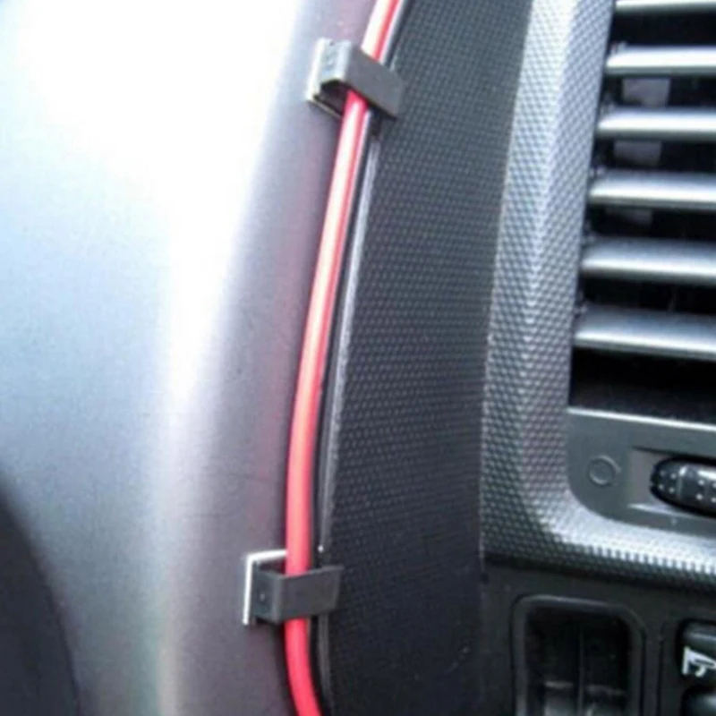 40Pcs/Set Car Vehicle Data Cord Cable Tie Mount Wires Fixing Clips Self adhesive Car Stylingin