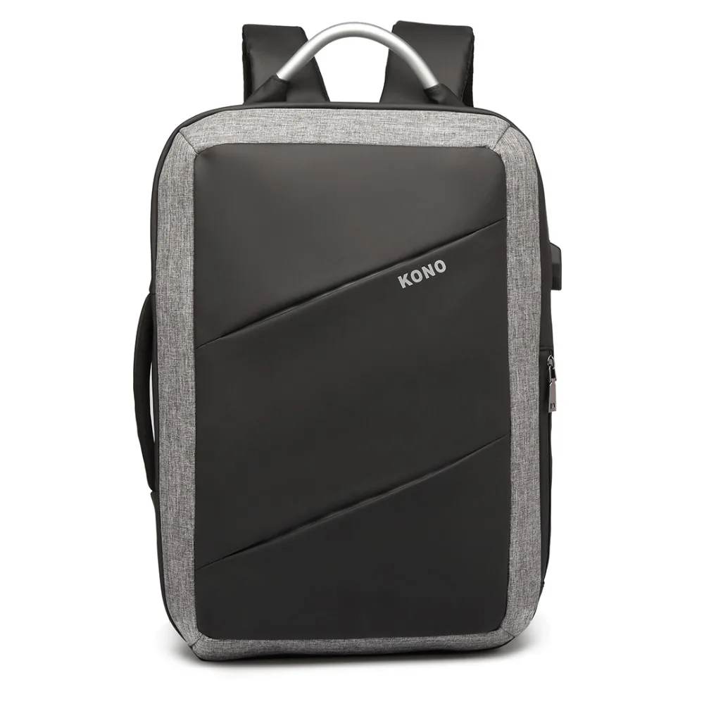 

KONO Women Men Laptop Backpacks with USB Charging Port School Bags For Boys Girls Padded Shoulder Bag Rucksack Daypack YD6870