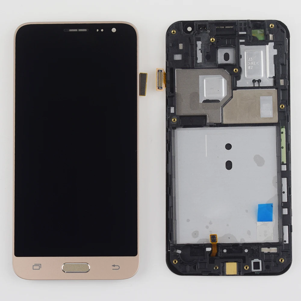 Цена ЖК для samsung Galaxy J3 2016 ЖК экран J320 J320A J320F lcd J320M J3 J320FN ЖК дисплей кодирующий преобразователь сенсорного экрана в сборе