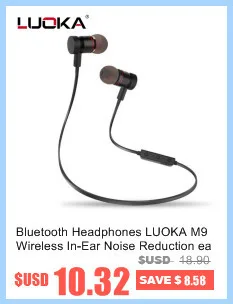 Bluetooth Headphones LUOKA M9 Wireless In-Ear Noise Reduction earphone with Microphone Sweatproof Stereo Bluetooth Headset