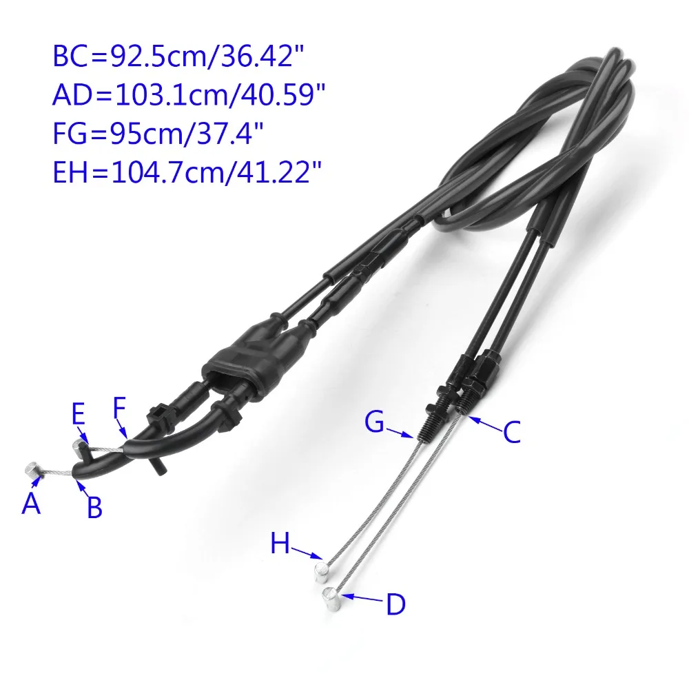 Кабель дроссельной заслонки для мотоцикла Areyourshop Push/Pull Wire Line Gas Yamaha 2014 2017 кабель MT07