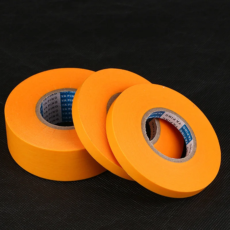 Papel de película y cinta de papel, papel de separación de alta viscosidad, pintura en aerosol para decoración, papel washi amarillo de 50 metros