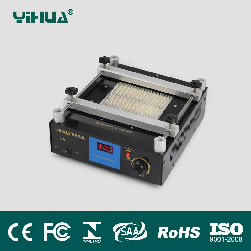 110V/220V YIHUA 853A High power ESD BGA rework station PCB preheat and desoldering IR preheating station