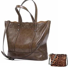 2017 2 unids/set maestro nueva bolsa de las mujeres bolsos de mujer bolsa de asas de hombro de las mujeres ocasionales de las señoras diseño hueco bolsa de mensajero