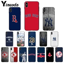 Yinuoda New York Yankees Boston Red Sox бейсбольный Мягкий ТПУ чехол для телефона iPhone X XS MAX 6 6s 7 7plus 8 8Plus 5 5S SE XR