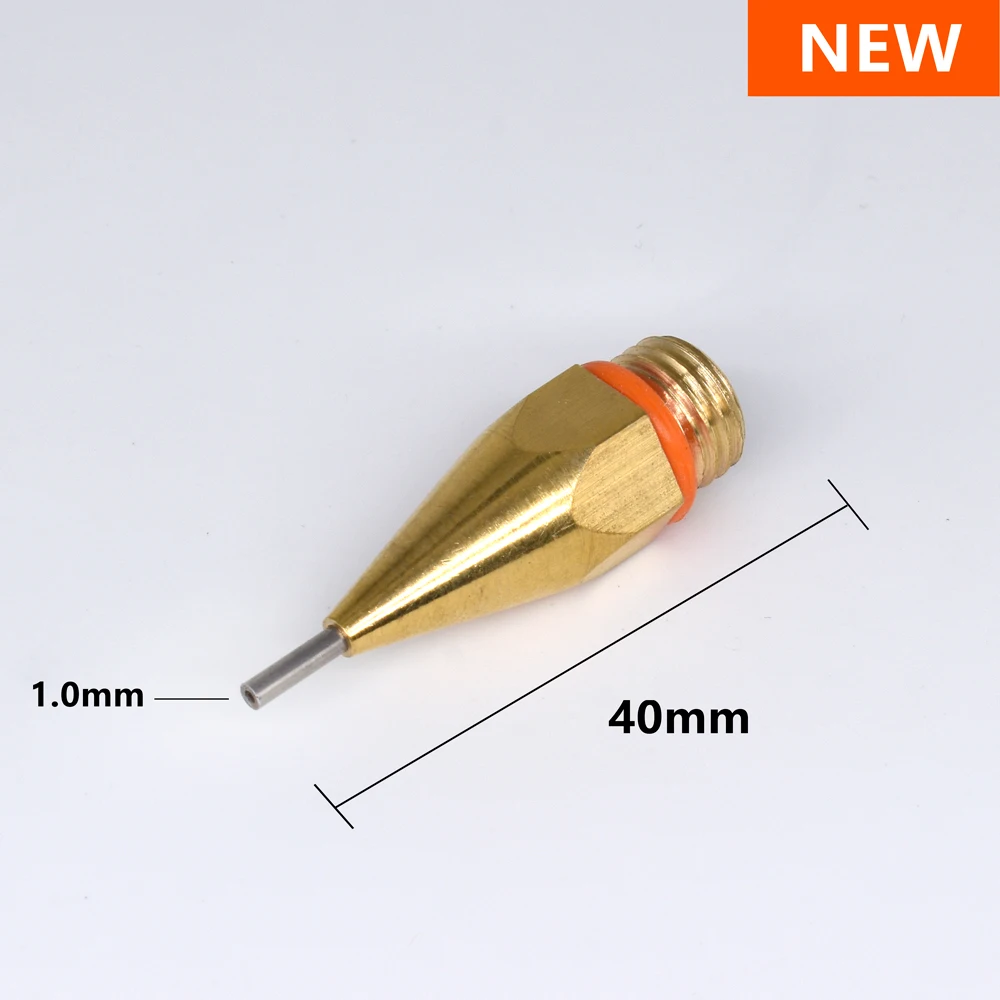 Hot Melt Glue Gun Copper Nozzle Small Diameter Nozzle 1.0x40mm 1mm Aperture Diameter with Nozzle Wrench,3PCS/Lot
