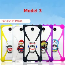 Цена 50 шт Универсальный силиконовый чехол для телефона 3,"-6" милый мультфильм анти-стук с кольцом Пряжка для IQ4505 IQ4601
