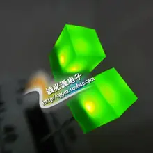 5X5X7 5*5*7 зеленый светильник желтый зеленый светильник-светодиод яркий Pu светодиодный квадратный диод
