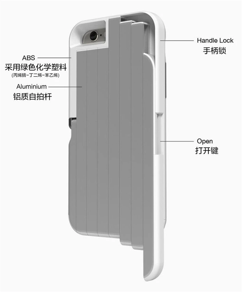 Bluetooth алюминиевая палка для селфи выдвижные телефонные чехлы для iPhone 6 6S 7 8 Plus Держатели и подставки пульт дистанционного управления задняя крышка