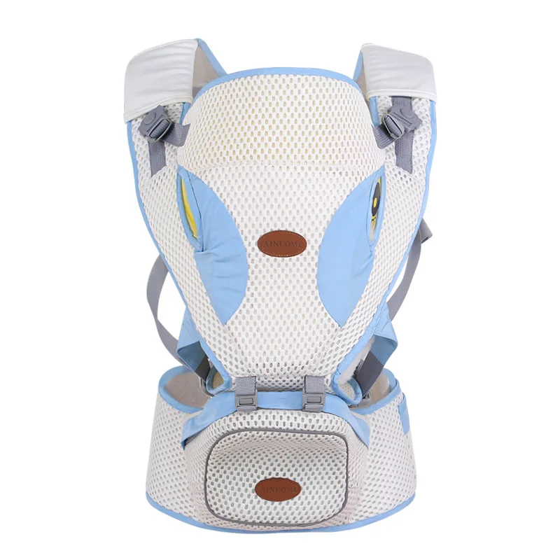 TUKATO Baby Carrier Breathable Front Facing Baby Carrier Comfortable Kangaroo Baby Wrap Carrier for 0-30months - Цвет: blue