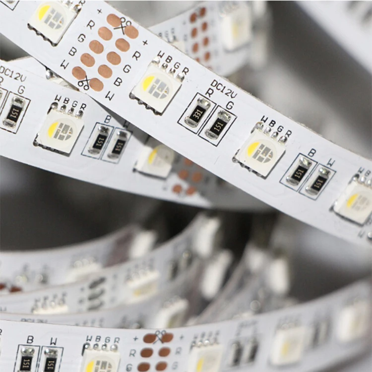 5 м 5050 60 светодиодный s/4 в 1 RGB + теплый холодный белый Светодиодные ленты S/M Белый PCB