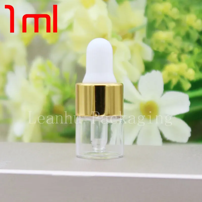 

1ml Dropper Mini tansparent Glass Bottle ,1cc Essential Oil Vial , Small Serum Perfume Sample container