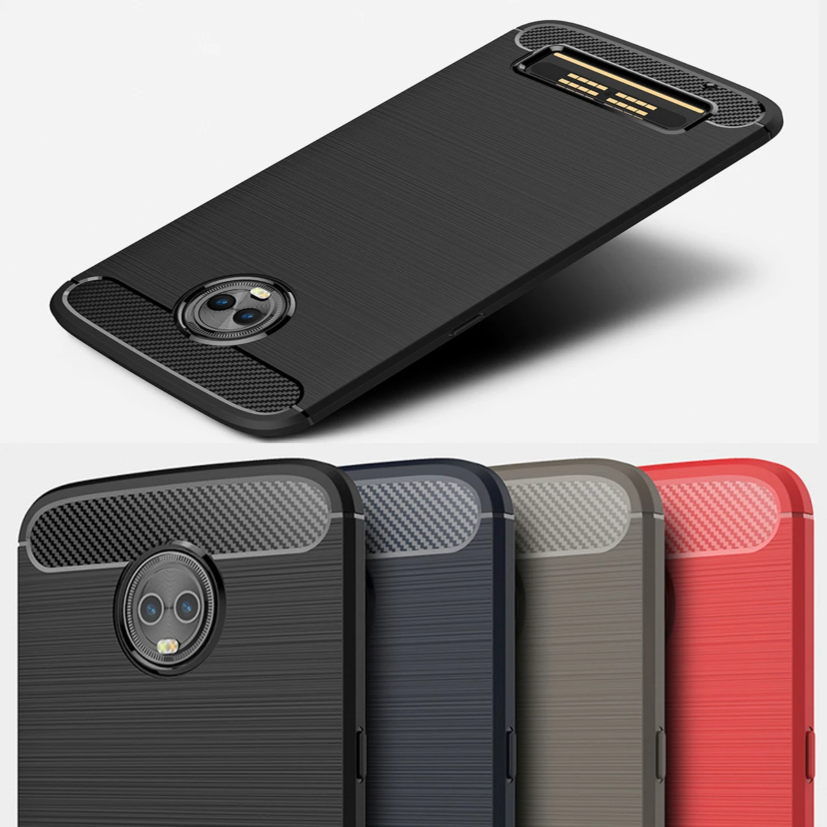 

Ojeleye Case For Motorola Moto Z3 Play Case Silicon Anti-knock Cover For Moto One Power Plus X4 2017 Z2 Force Play Cover