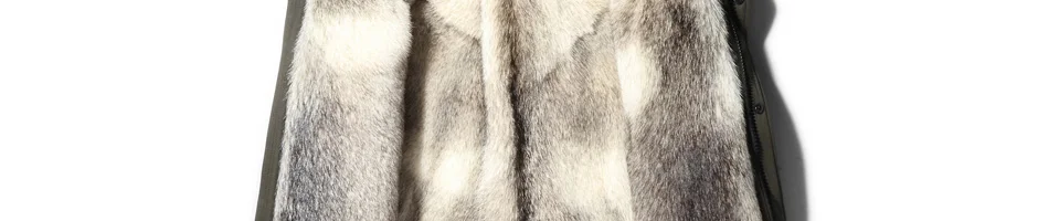 Волчья шуба мужская зимняя теплая шуба с капюшоном Длинная стильная куртка Толстая настоящая шуба натуральный мех Мужская зимняя теплая верхняя одежда