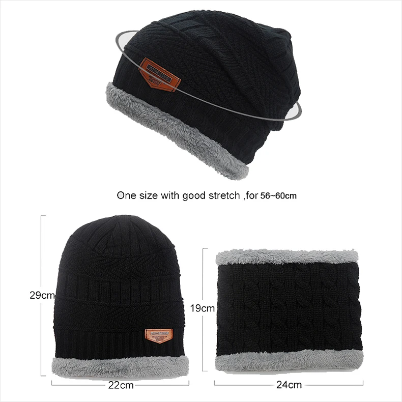 Mens Winter Hat Casual Brand Knitted Ladies Hats Beanies Stocking Hat Plus Velvet Rasta Cap Skull Bonnet Hats For Men