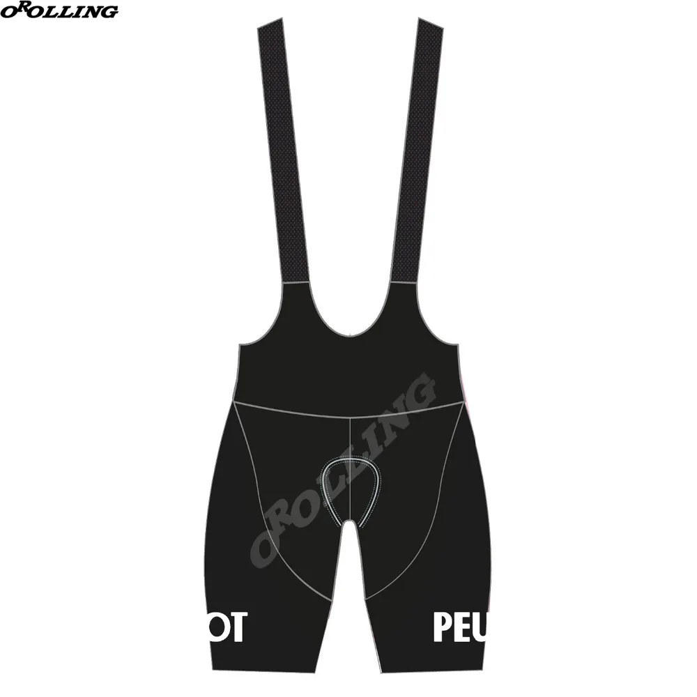 

New Classical Retro Team Black Cycling Bib Shorts Customized Orolling GEL PAD