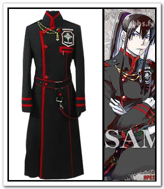 

Free Shipping D.Gray-man Yuu Kanda Long Jacket Uniform Anime Cosplay Costume