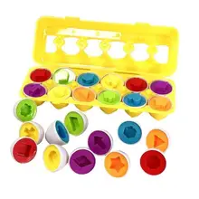 Детские развивающие игрушки, набор яиц для массажа дошкольников, геометрическая форма, игрушки для детей