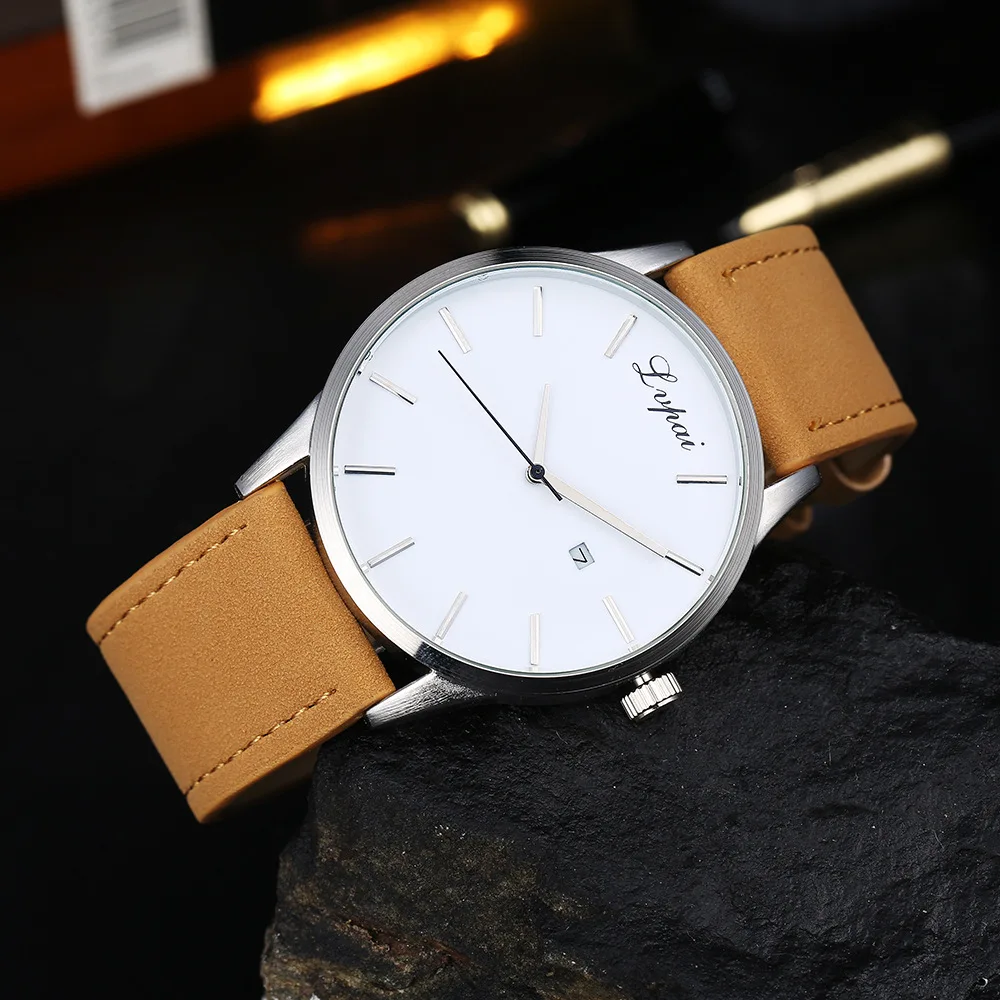 Reloj Hombre мужские часы модные часы для мужчин лучший бренд роскошные часы мужские спортивные наручные часы кожаные повседневные часы