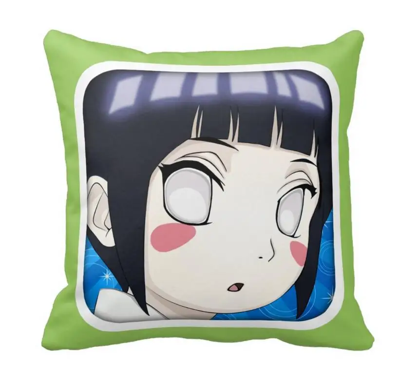 Hyuga Hinata аниме вентилятор прочный 33 см x дюймов глянцевый чехол для подушки (две