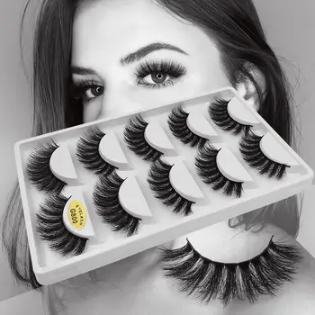 

10Pairs Eyelashes 3D Mink Lashes natural handmade supper soft lashes long eyelashes extension real mink cilio for eyelash makeup
