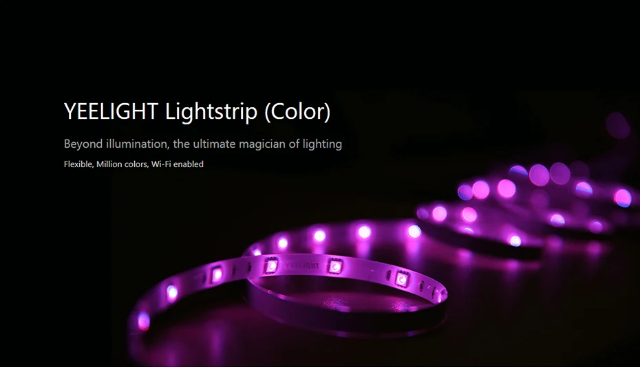 Xiaomi Yeelight умная световая полоса плюс 1 м Выдвижная светодиодная RGB цветная лента для работы Alexa Google Assistant Mi домашняя Автоматизация