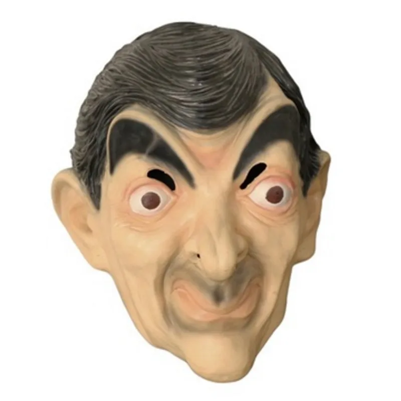 

Halloween Costume Latex Full Head Celebrity Cosplay Mr Bean Mask