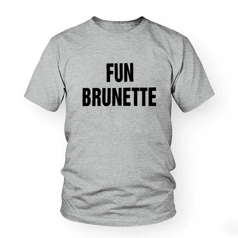 Fun Brunette Smart Blonde Printed BBF Best Friend T Shirt Women Short Sleeve Loose Shirt Funny Graphic Tee Designer Summer Top Fun Brunette Smart Blonde Printed BBF Best Friend T Shirt Women Short Sleeve Loose Shirt Funny Graphic Tee Designer Summer Top