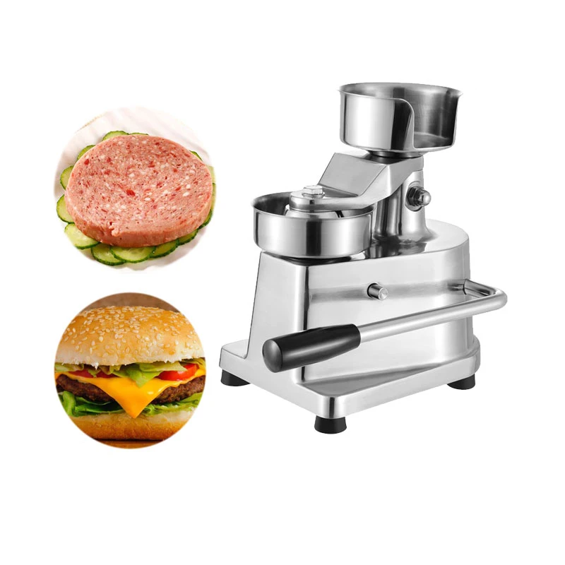 ITOP Manual Hamburger Press Burger Forming Machine Aluminum Round Meat Shaping Machine Meat Patty Makers With 500Pcs Oil Paper