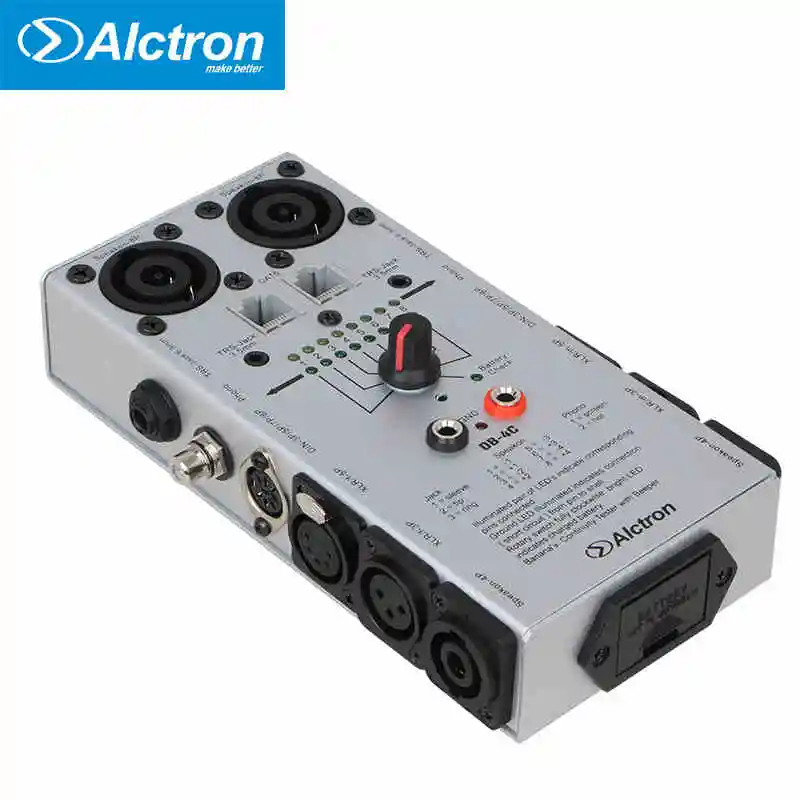 Alctron DB-4C ТРС XLR RCA 1/" 1/8" 2/4/8 Pin Speakon телефон CAT5 аудио детектор сетевой кабель Тесты er Тесты инструмент