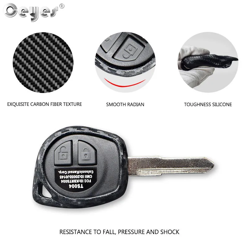 Carbon fiber key cover for SUZUKI (2)