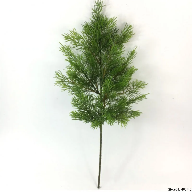 Hojas de aguja de pino de hoja de 谩rbol de cipr茅s verde Artificial Rama de Navidad boda hogar Oficina Decoraci贸n de Hotel Hojas de aguja de pino de hoja de 谩rbol de cipr茅s verde Artificial Rama de Navidad boda hogar Oficina Decoraci贸n de Hotel