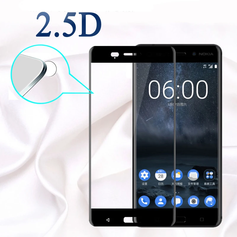 9H Защита экрана для Nokia 5 6 7 8 2017 X5 X6 закаленное стекло 2 3 2018 1 Plus HD Защитная