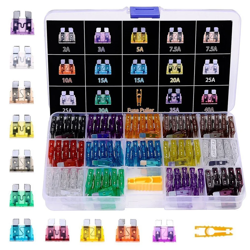 140Pcs/Set Standard Automotive Fuses Defining Fuse 2A 3A 5A 7.5A 10A