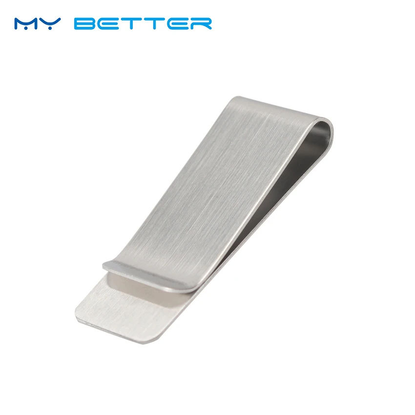 1PC High Quality Stainless Steel Metal Money Clip Fashion Simple Silver Dollar Cash Clamp Holder font