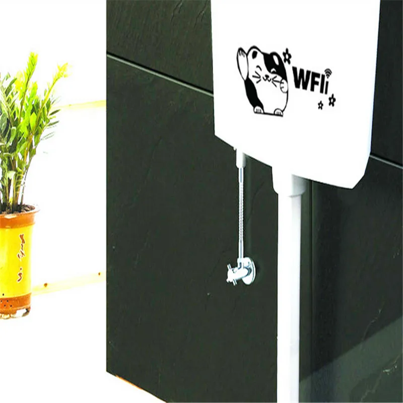 Милый плютус кошка WiFi этикетки стикер DIY Кофейня Магазин Офис Ресторан настенная