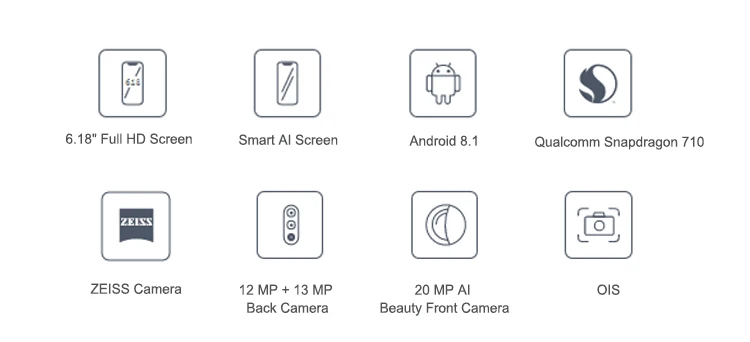 NOKIA X7 TA-1131 6GB RAM 128GB ROM Qualcomm Snapdragon 710 2.2GHz Octa Core 6.18 Inch FHD+ Full Screen Dual Camera Android 8.1 4G LTE Smartphone