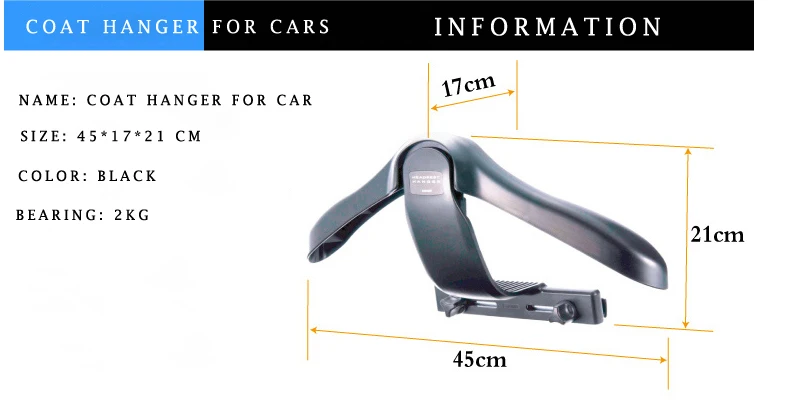 E-FOUR, подголовник, автомобильная вешалка для путешествий, для курток, костюмов, пальто, стойка, сохраняет куртки, прямые и аккуратно, универсальный органайзер для пальто